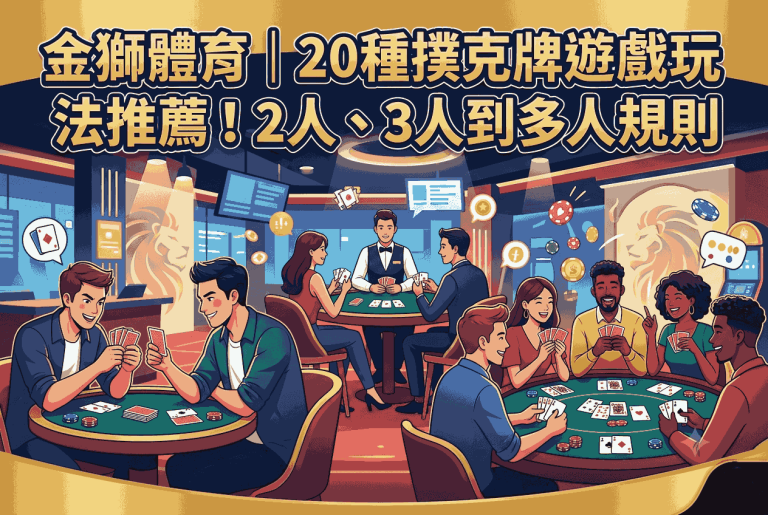 金獅體育｜20種撲克牌遊戲玩法推薦！2人、3人到多人規則